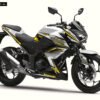 Decal Stiker Z 250 WHITE DARK KNIGHT YELLOWLIME